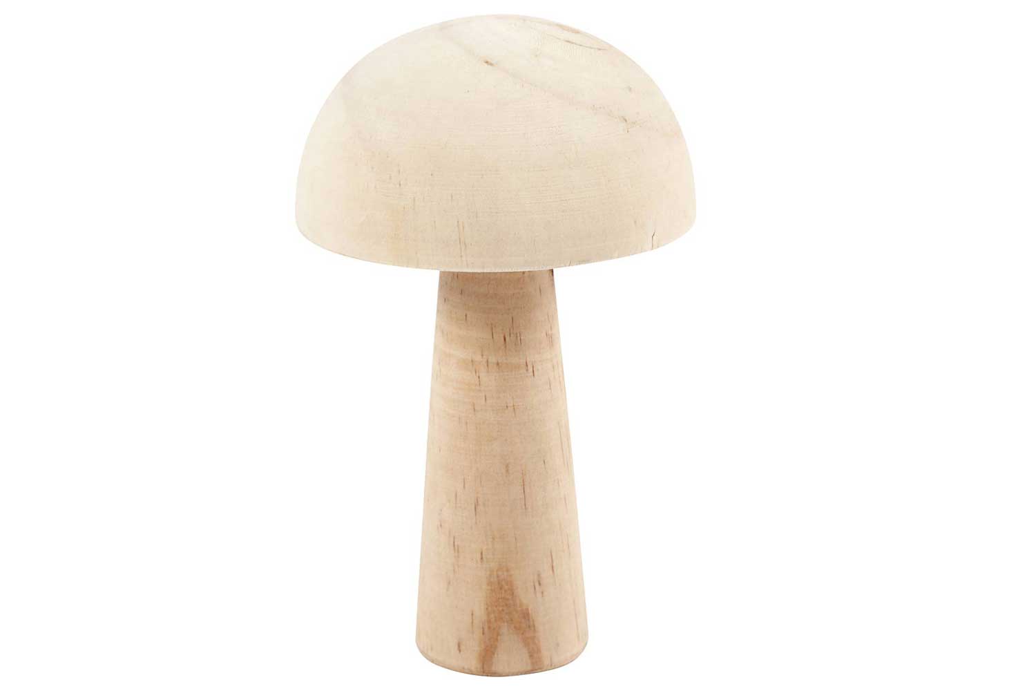 Petit champignon en bois argenté H10cm CHAMPIGNON