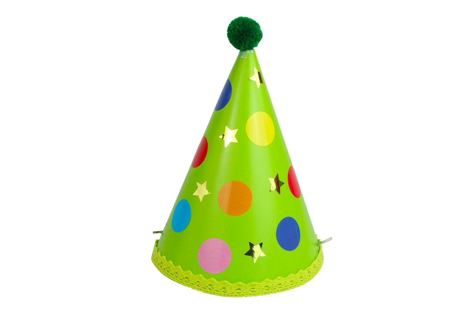 Chapeau de fête or avec étoiles - 6 pcs. par 2,75 €