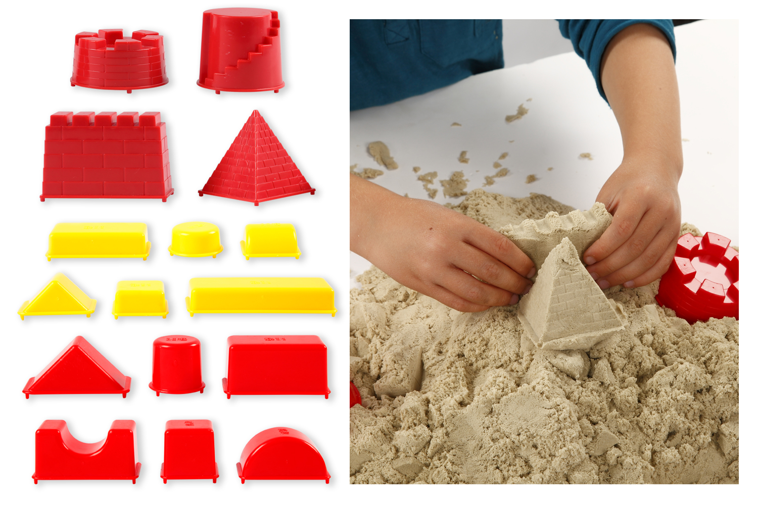 Moules Chateaux De Sable Sable A Modeler 10 Doigts