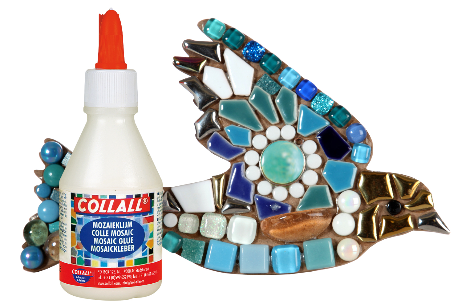 Colle mosaïques - 100 ml - Joint et outils pour mosaïques - 10 Doigts