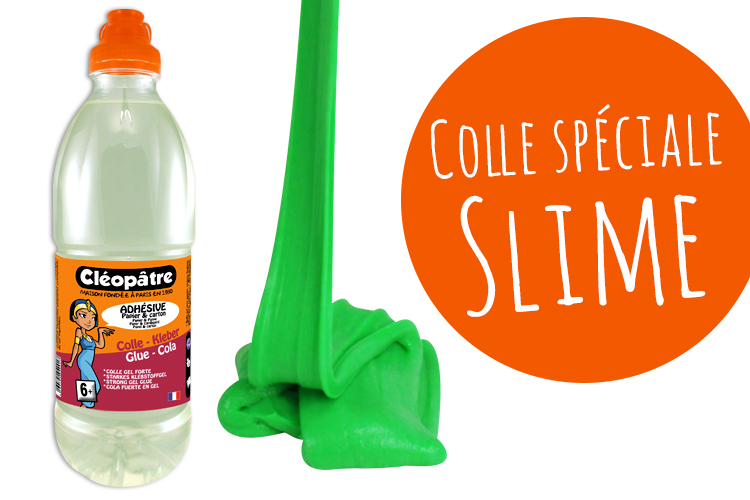 Colle Cléopâtre transparente spéciale SLIME - 1 Litre - Colles