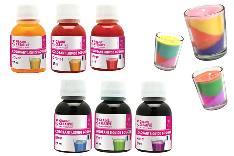 Colorant Liquide De Bougie - 18 Couleurs Colorant Bougie pour