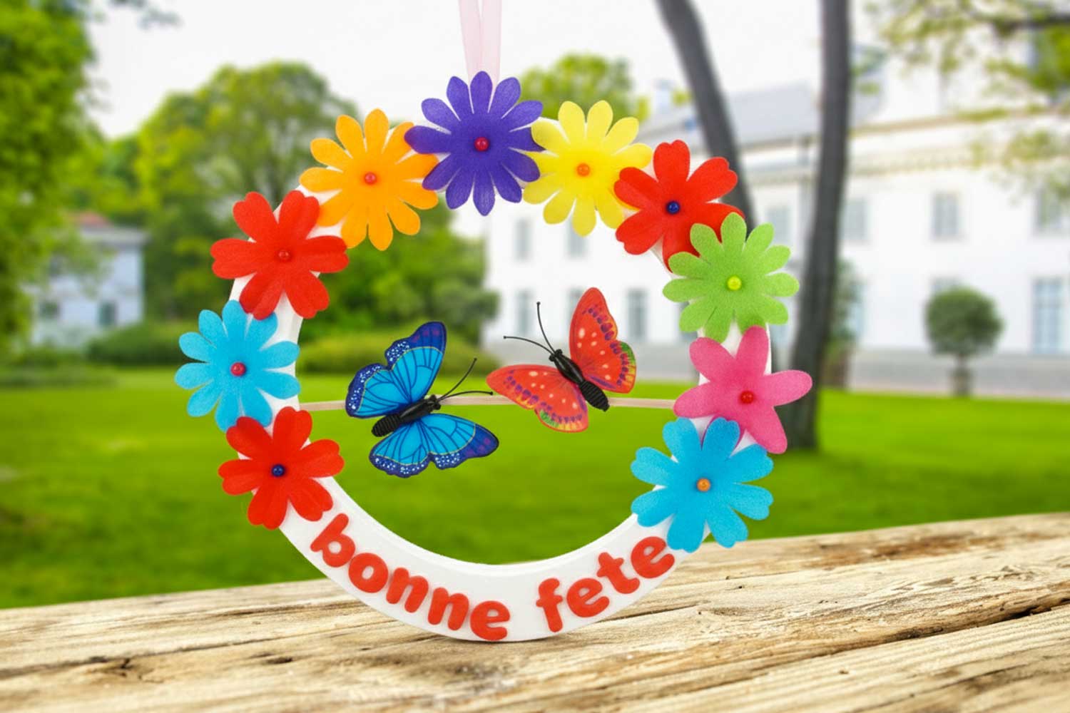 Couronne de fleurs pour la fête des mères