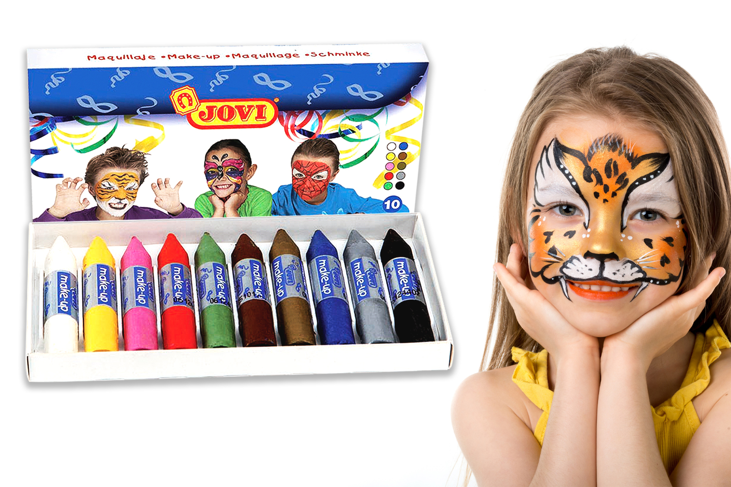 Crayons de maquillage - Set de 10 - Maquillage - 10 Doigts