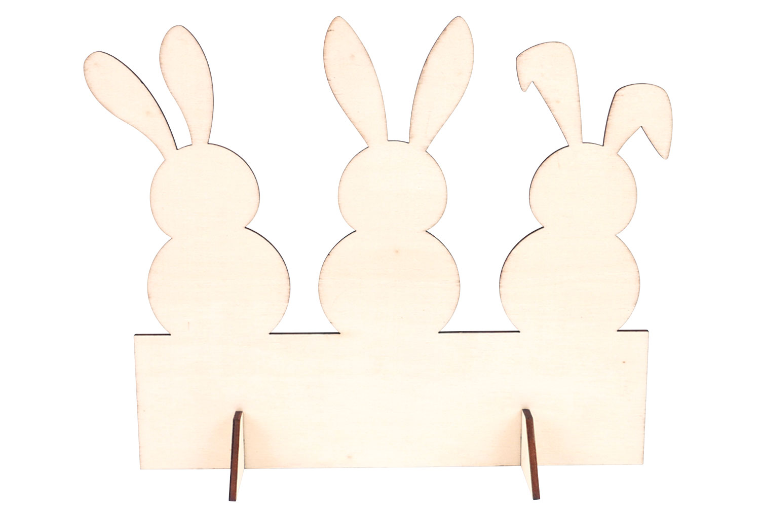 1 Cake Topper oreilles de lapin en bois