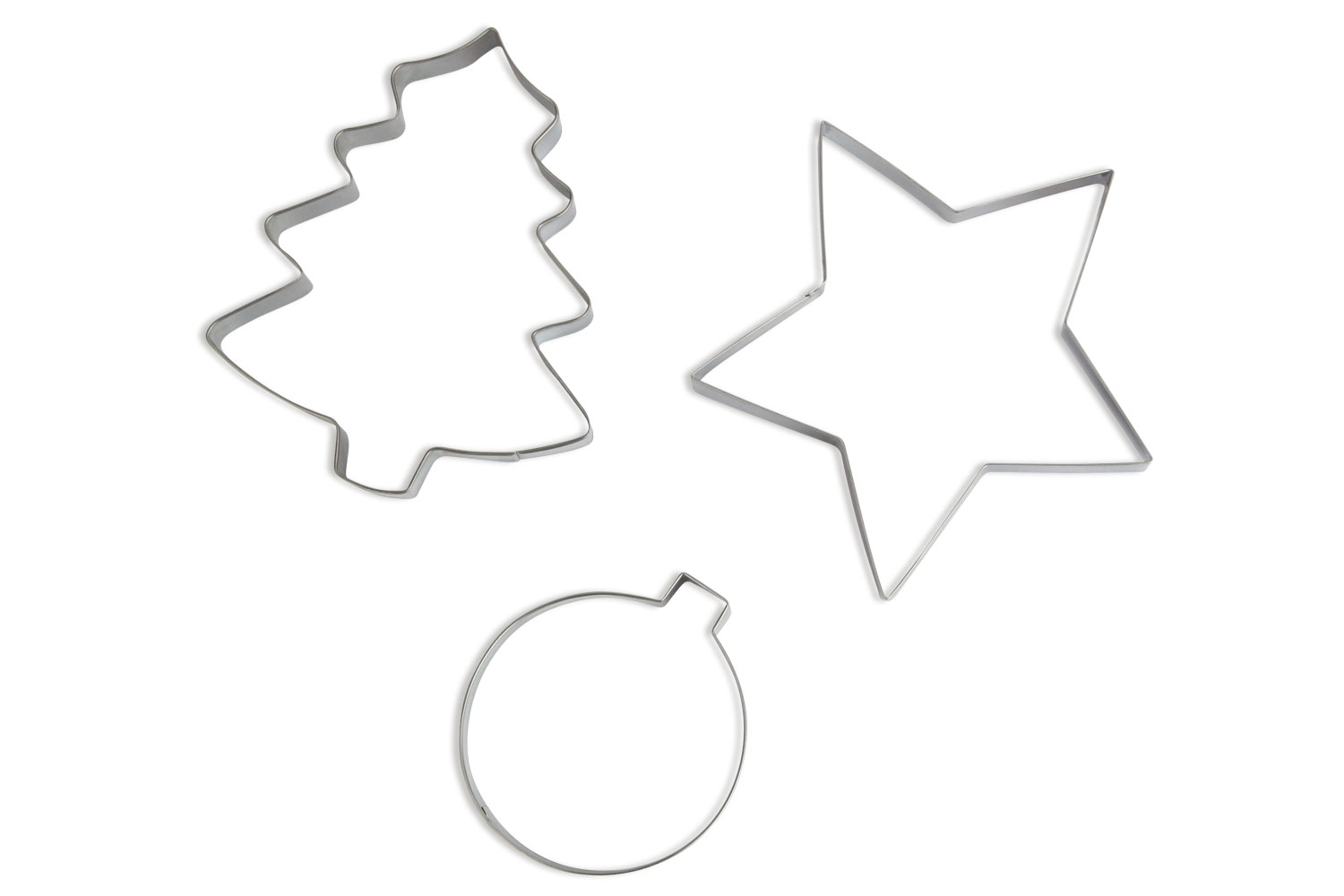 Maxi emporte-pièces en métal : sapin, étoile, boule - Emporte-pièces - 10  Doigts