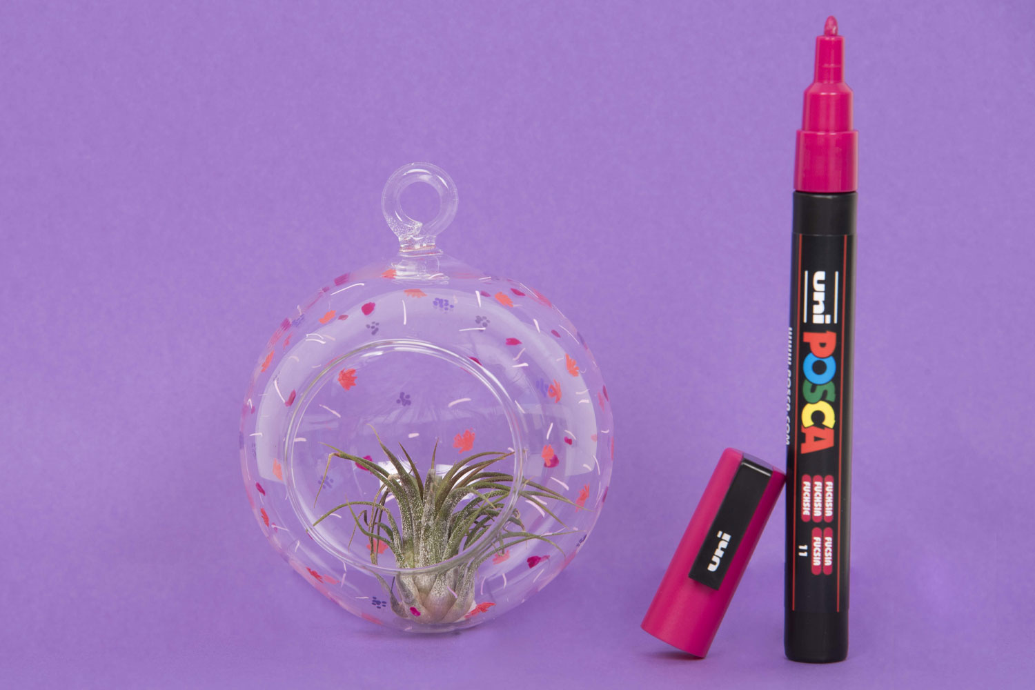 Crayon feutre verre / ardoise fuschia - Objets décoratifs