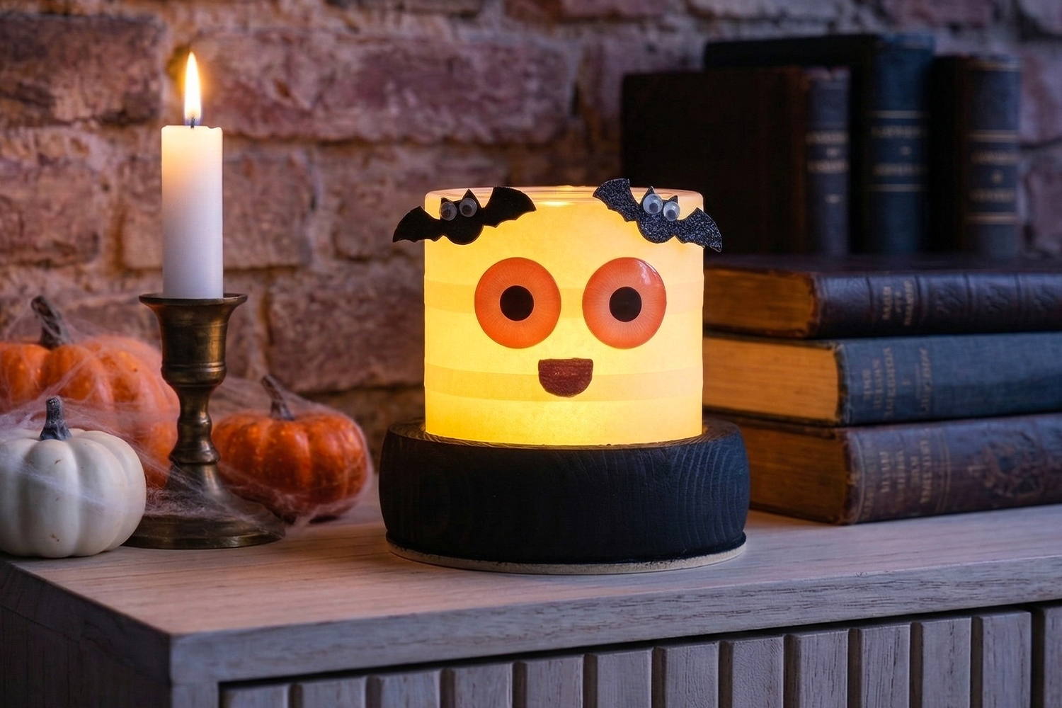 Photophore Halloween p'tit monstre