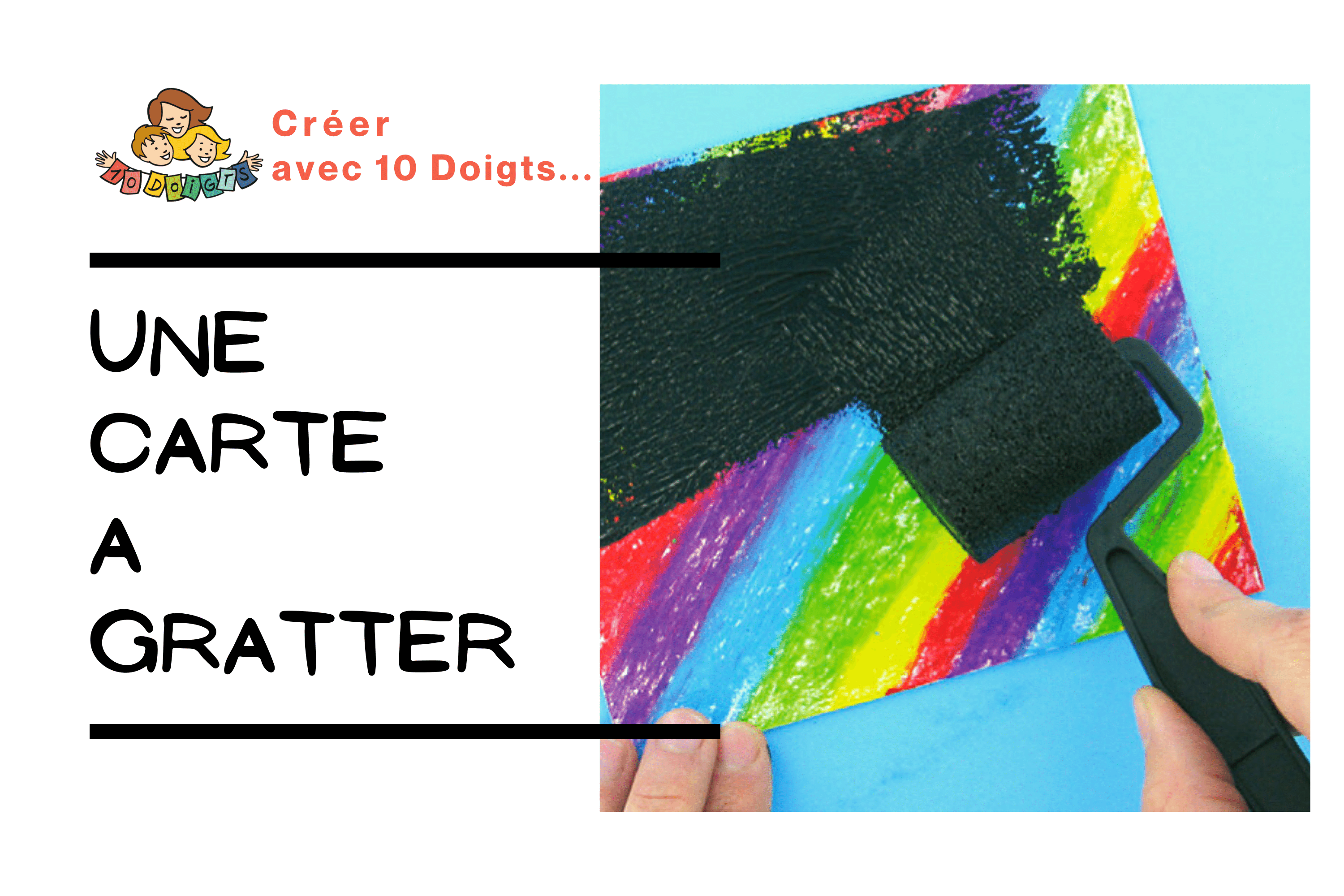 Papier à gratter (60 feuilles) – Papier à gratter noir, art à