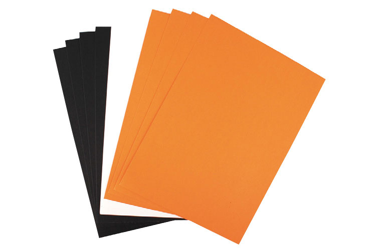 NOTE! Lot de 10 feuilles de papier carton coloré A4, couleurs fluo