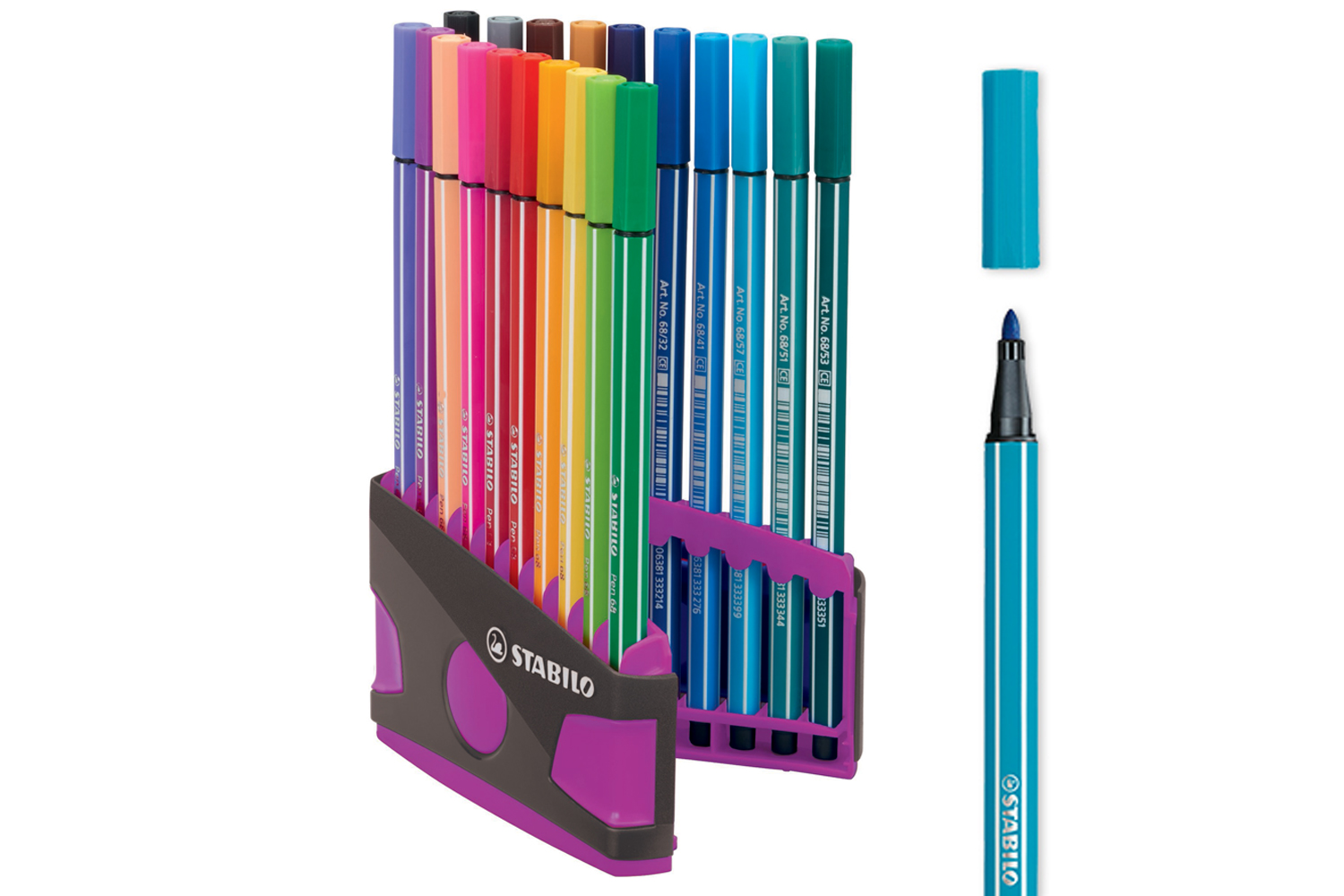 Feutre Pen 68 Boite Colorparade de 20 dont 10 pastels