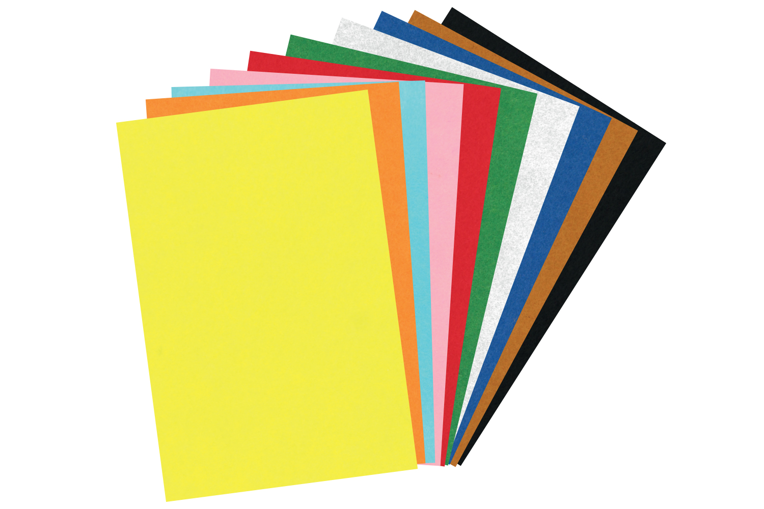 Feutrine 20 x 30 cm - 10 couleurs assorties - Feuilles de feutrine - 10  Doigts