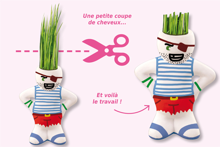 Petits bonhommes aux cheveux d'herbe - Idées conseils et tuto