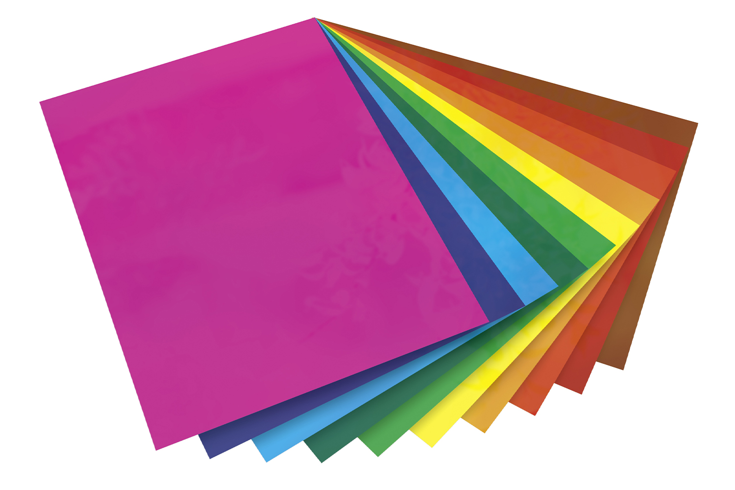 Films électrostatiques - 10 couleurs assorties - Feuilles et films  plastique - 10 Doigts