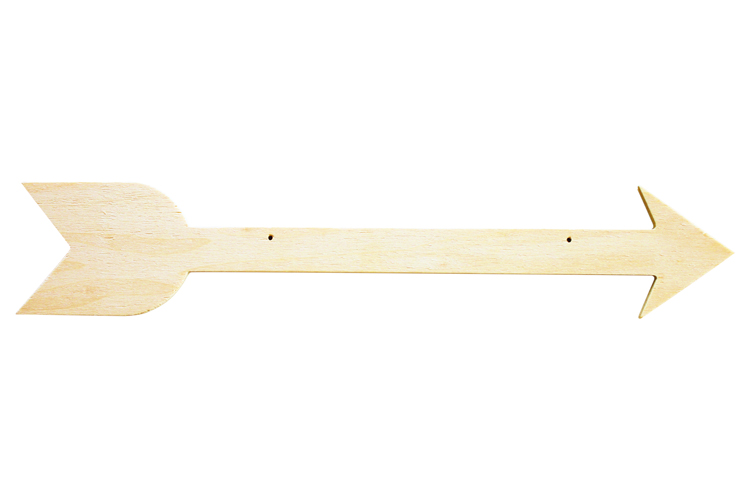 fleche en bois a suspendre 40 cm plaques en bois 10 doigts