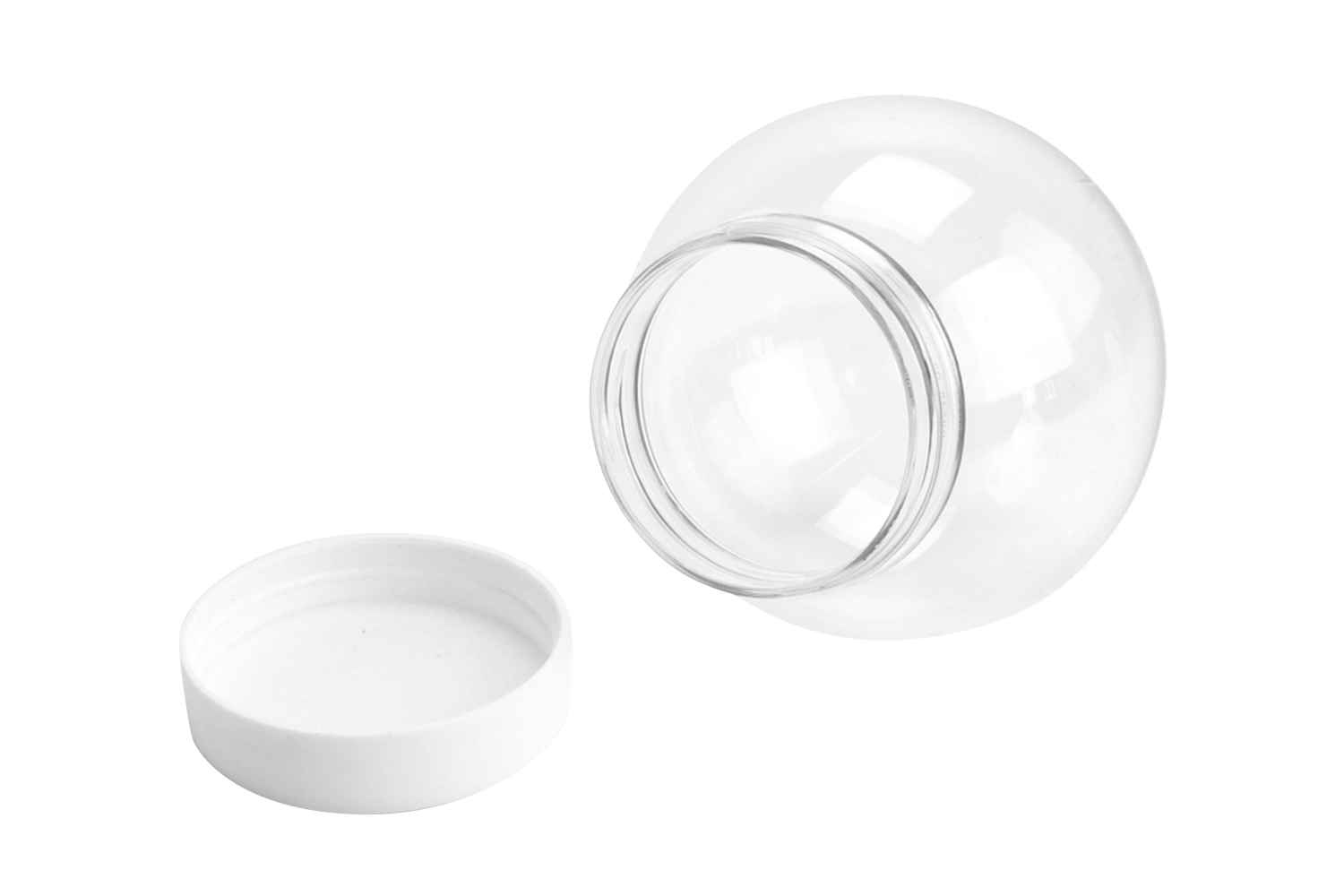 Globe en plastique transparent - Boule à neige, Cloche - 10 Doigts