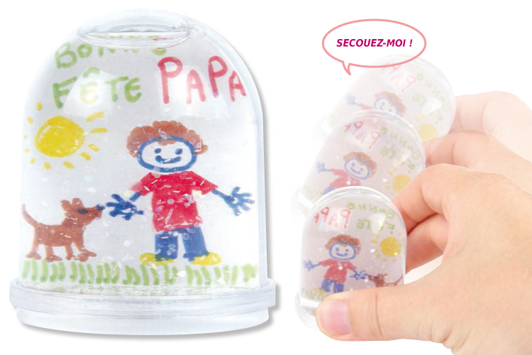 Boule à neige à personnaliser - Plastique Transparent - 10 Doigts