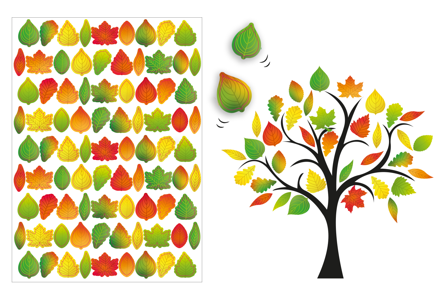 Fabriquer ses gommettes en feuille d'automne : activité nature enfant