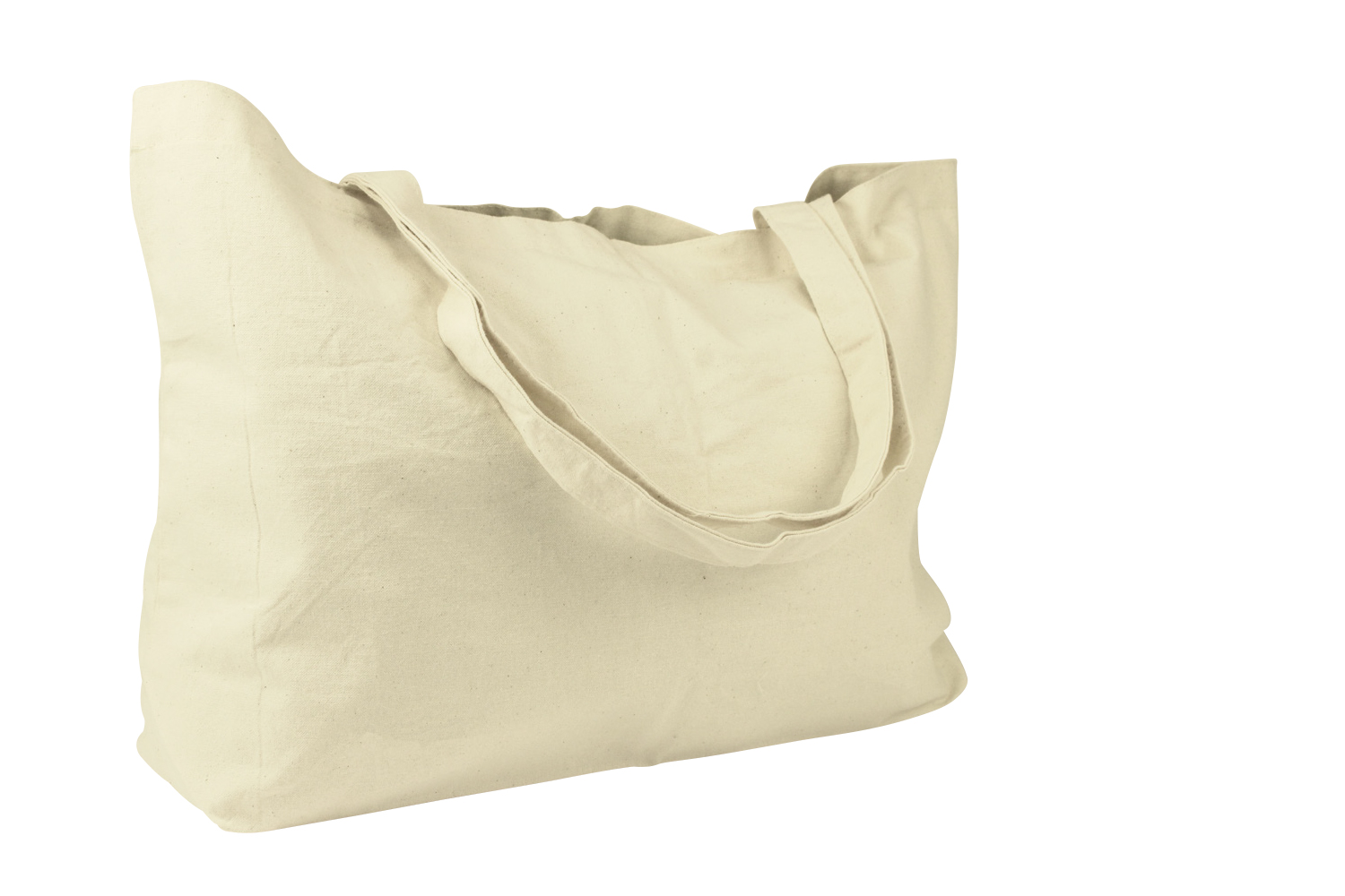 Sac cabas en coton écru - 50 x 11 x 31 cm - Supports tissus - 10 Doigts