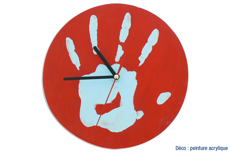 Horloge empreinte