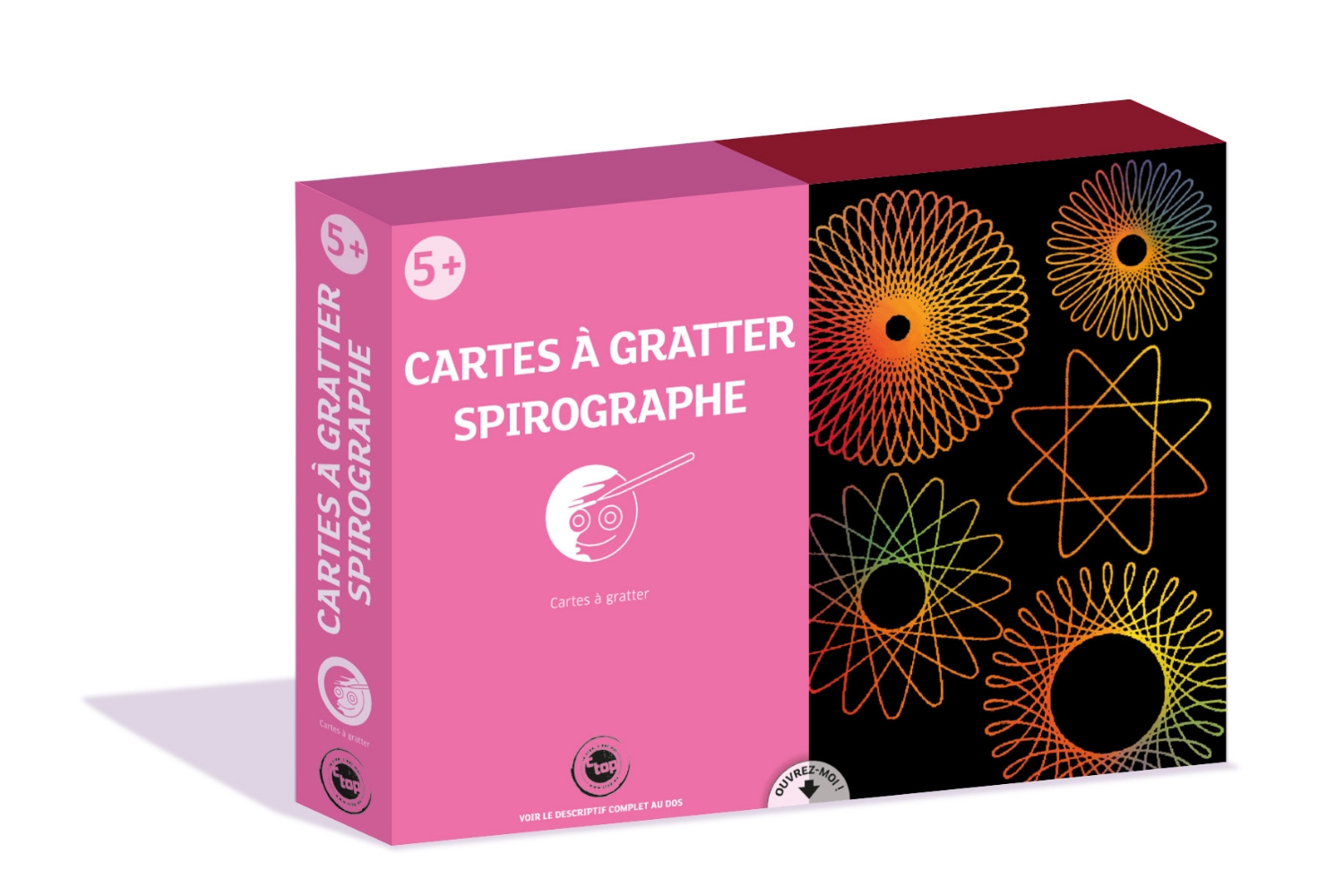 Cadre spirographe à spirales magiques - Créalia - Plastique créatif -  Supports de dessin et coloriage