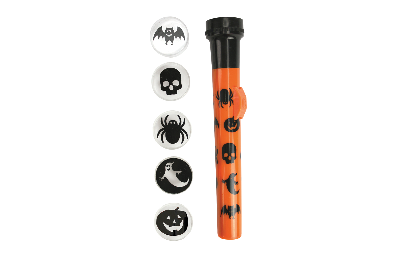 lampe de poche projection 5 motifs halloween halloween 10 doigts