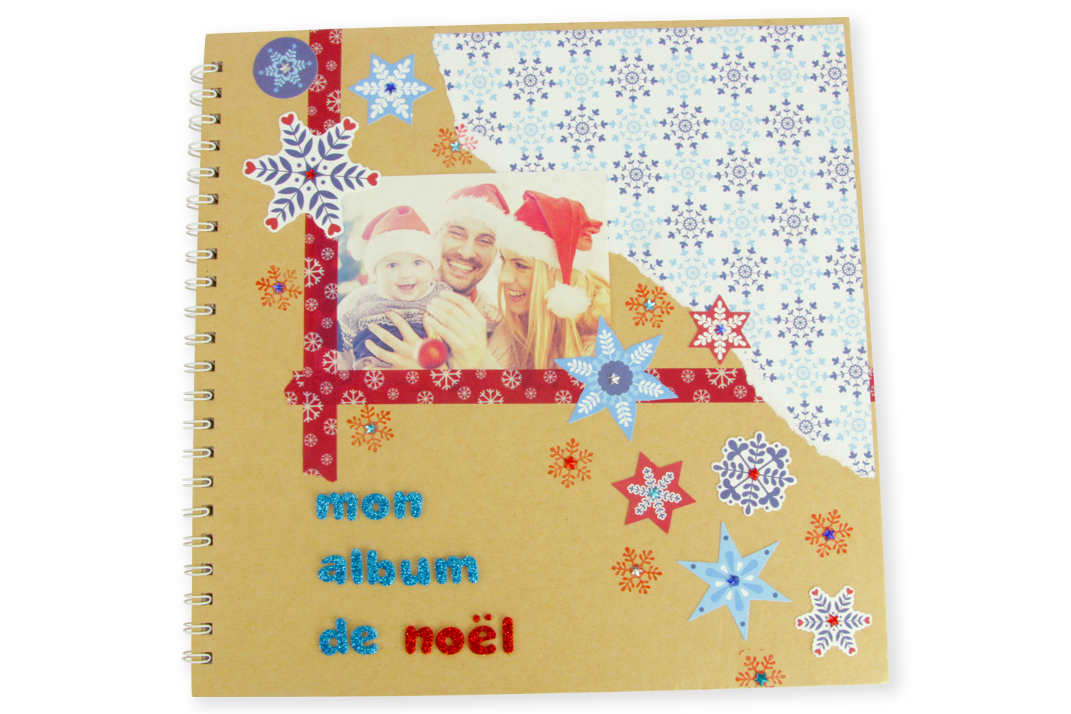 Album photo à décorer 30 x 30 cm + 10 pochettes - Album