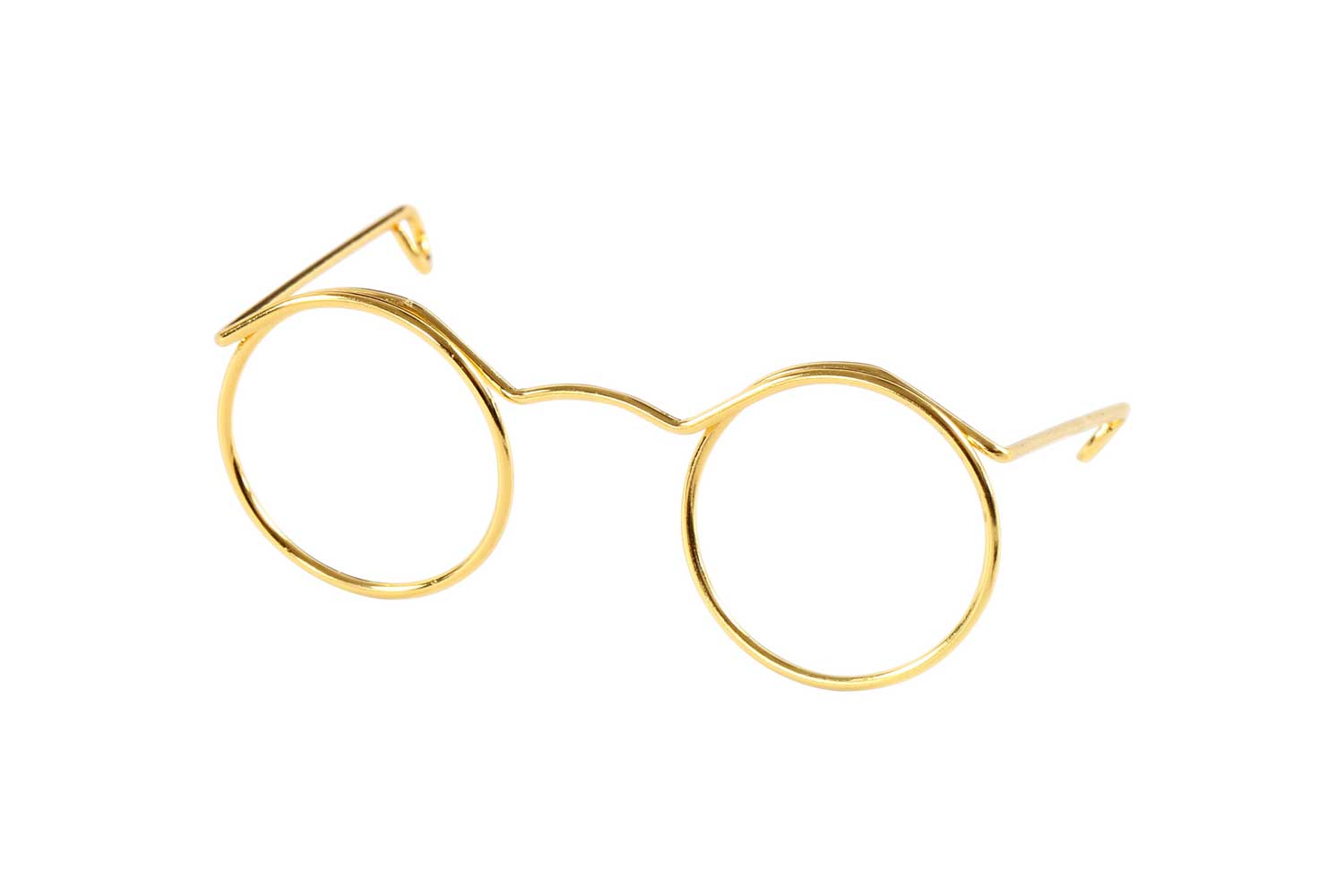 Lunettes en métal doré - 10 pièces - Petites décorations de Noël