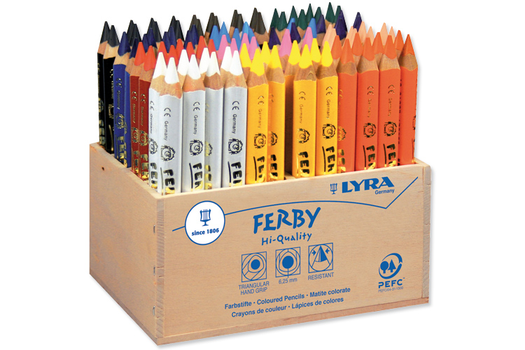 Crayons de couleur Lyra Ferby Schoolpack de 96 crayons Crayons de
