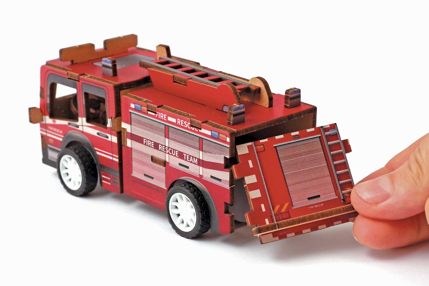 Jouets Voitures Miniatures à Tirer - Lot De 6 Voitures Colorées - Modèles Pompiers, Etc. - Sans Pile, à Friction - Pour Enfants Dès 2 Ans