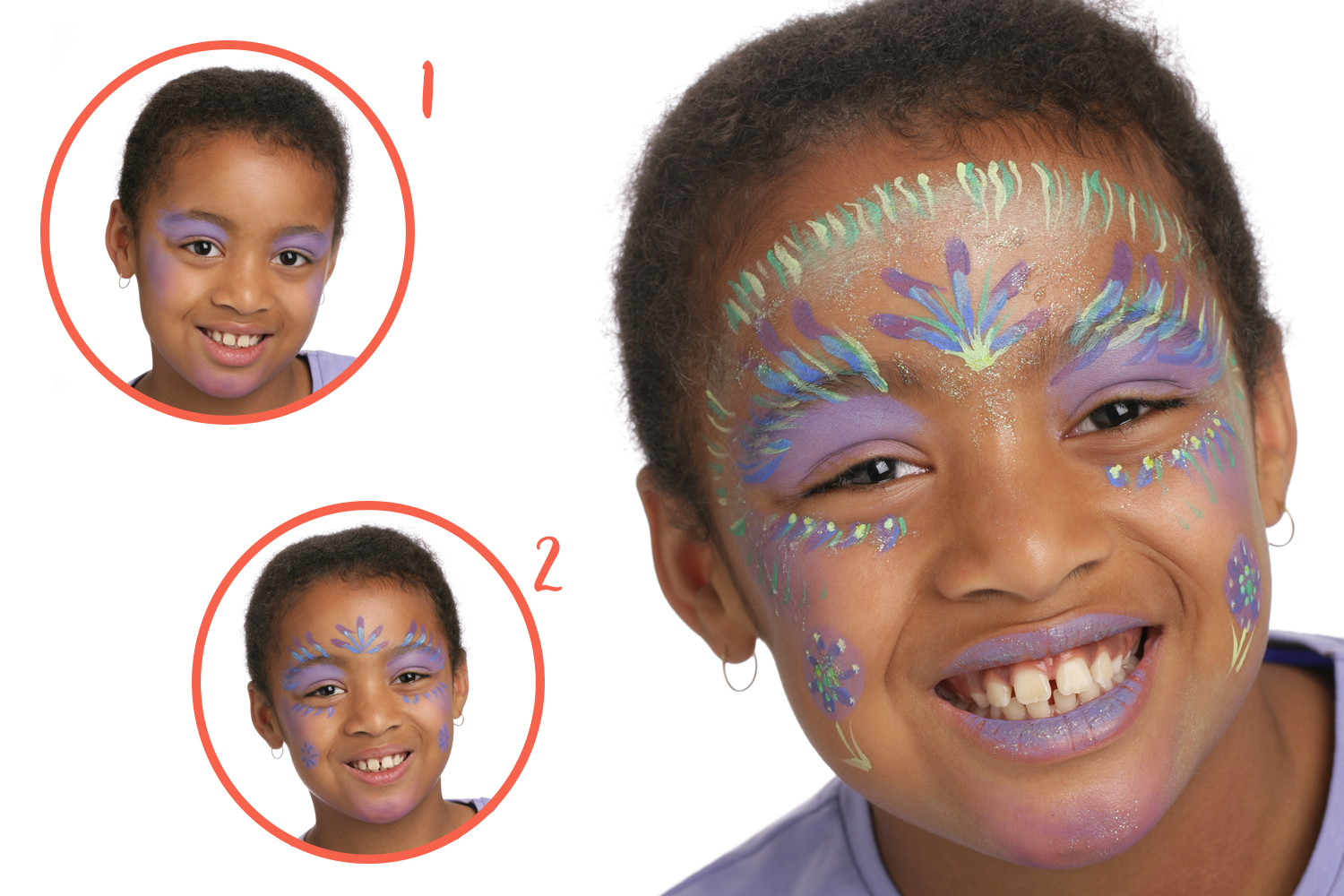 Coffret Maquillage pour Enfants - Lavable Palette Maquillage Coiffe