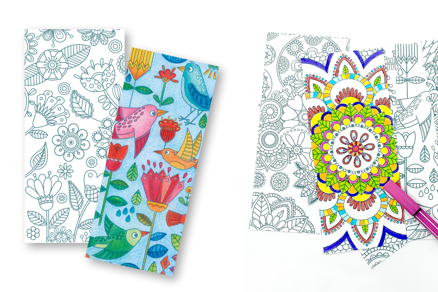 cahier de dessin MANDALA FLEUR à colorier (24 pages) - Livre de coloriage  mandala pour adulte