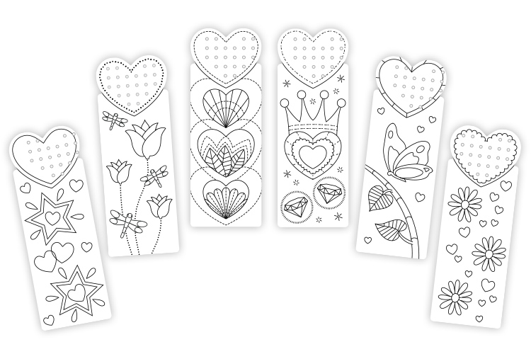 marque pages a broder et colorier set de 6 motifs page 10 doigts coloriage jurassique lego