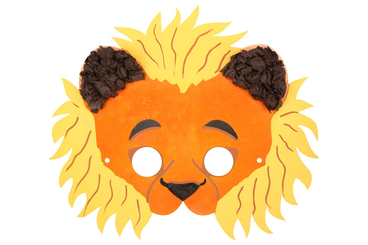 Masque en plastique lion enfant