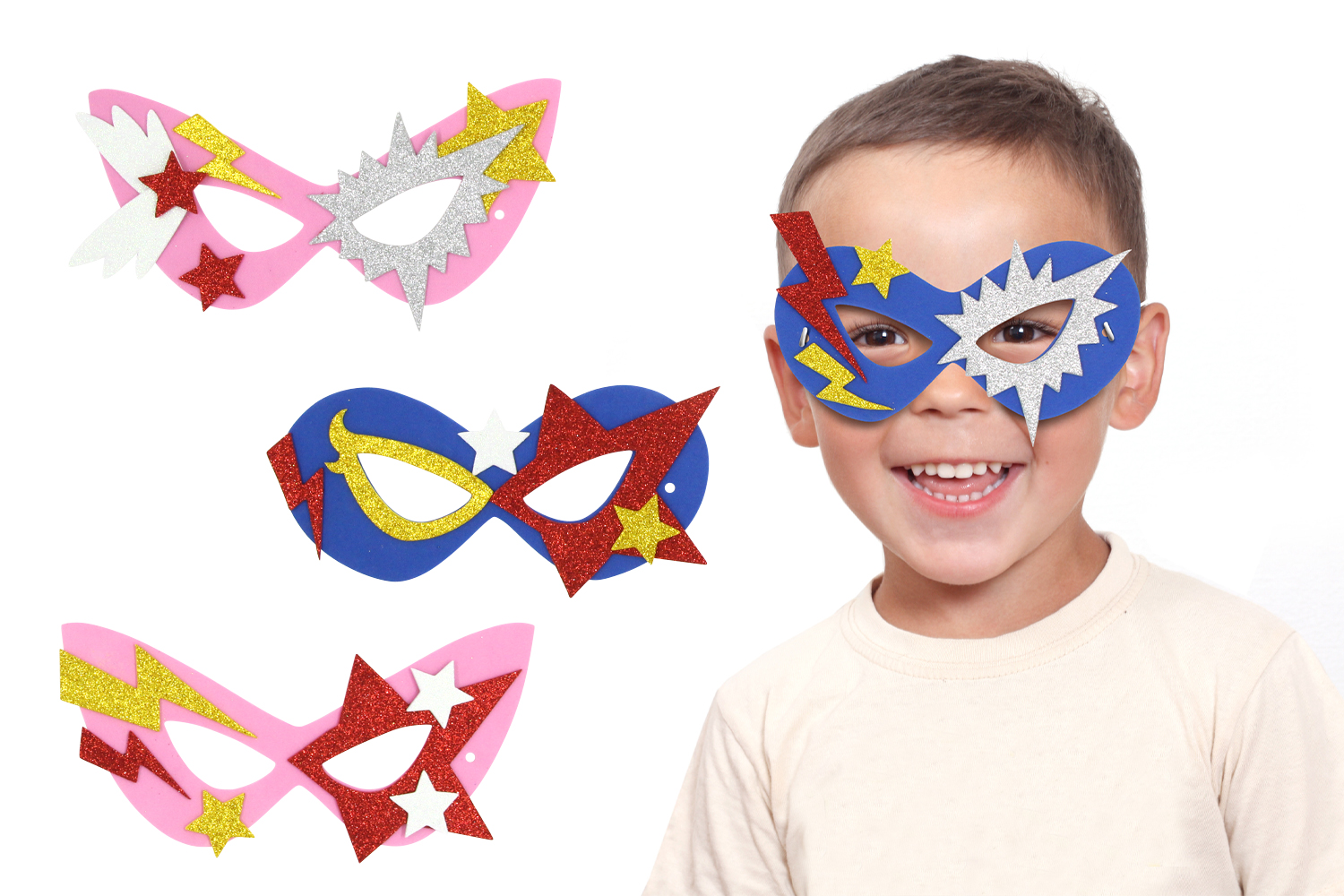 Jeux et masques super héros enfants