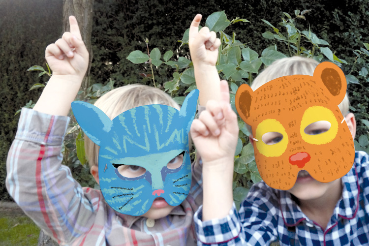 Masques animaux à décorer
