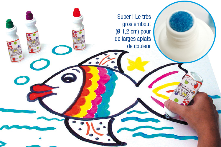 Kits de peinture de dessin de dessin de tampon d'encre sans encre