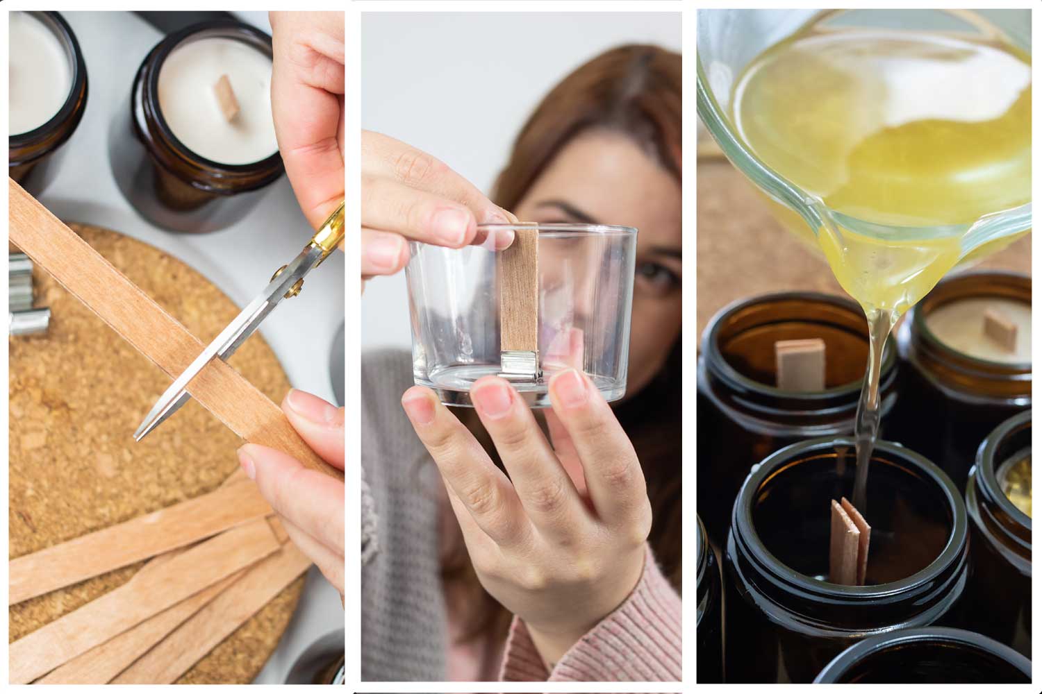 Creacorner  Mèches pour bougies en bois