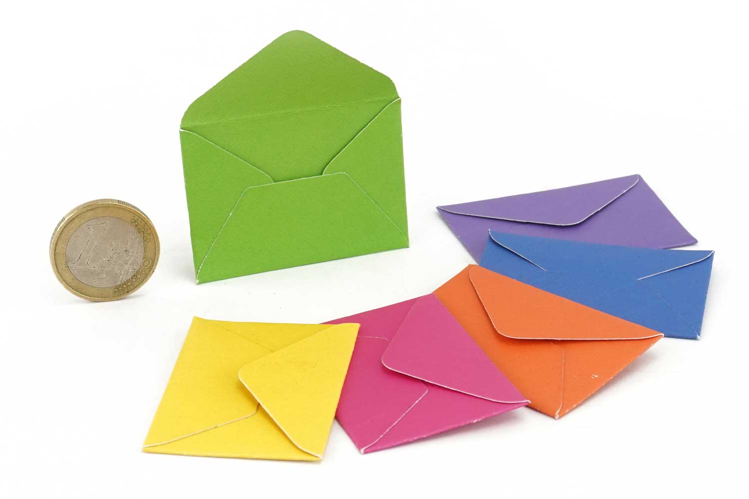 Mini enveloppes en papier - 24 pièces - Cartes - 10 Doigts