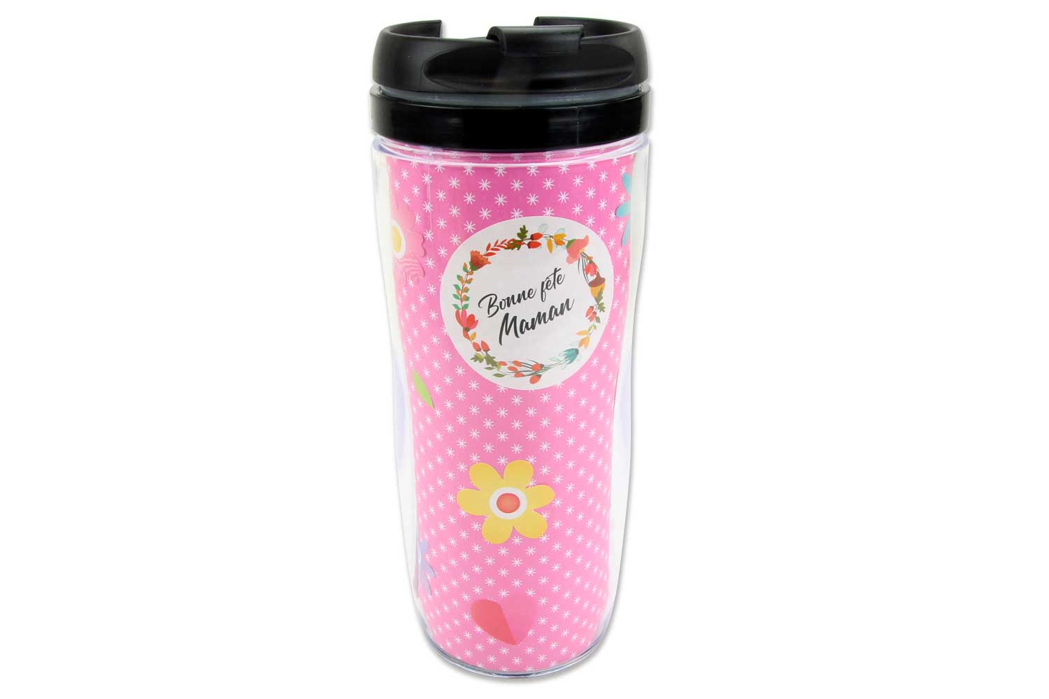 Mug isotherme avec couvercle personnalisé, coloris assortis