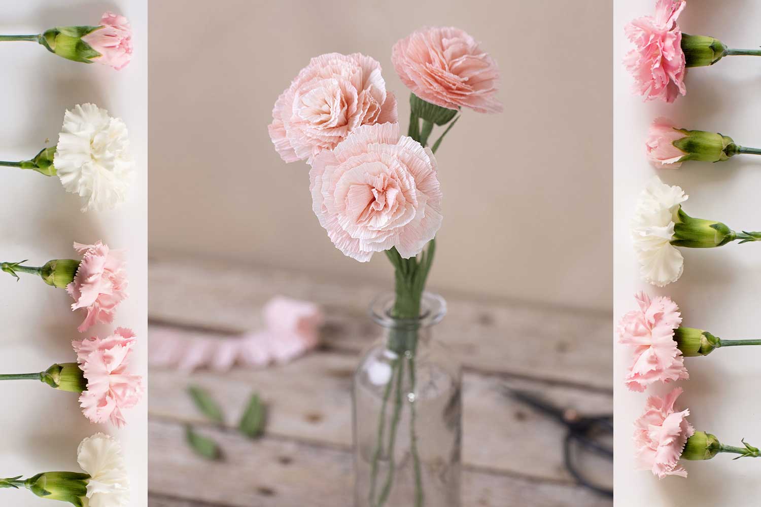 Lot de 24 autocollant pour Verre Fleurs de Style Craie > Mariage