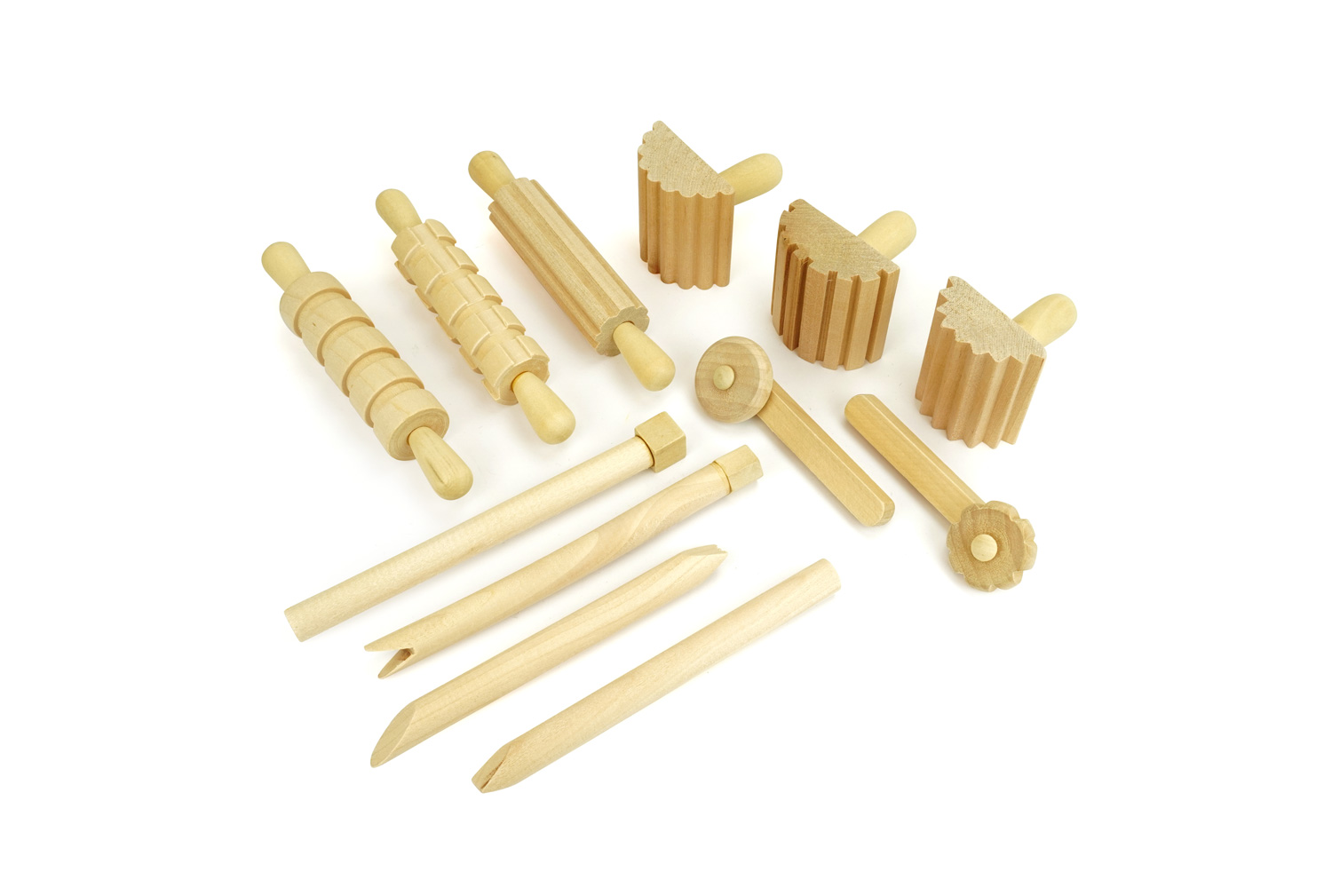 Outils de modelage en bois - 12 pièces - Outils de Modelage - 10