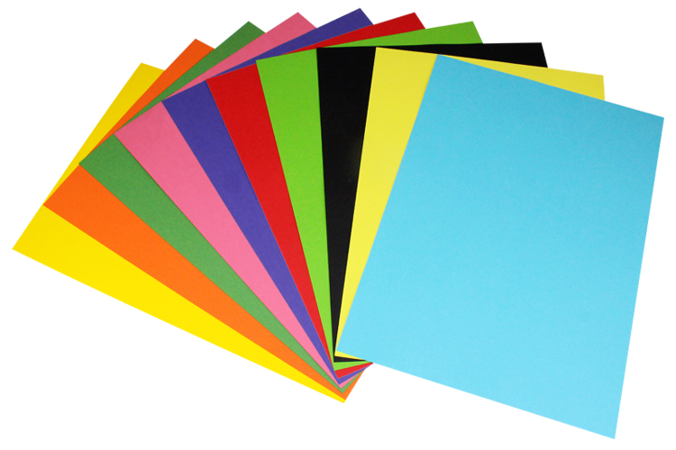 Papier affiche 60 x 80 cm - 10 couleurs vives - Papier affiche - 10 Doigts