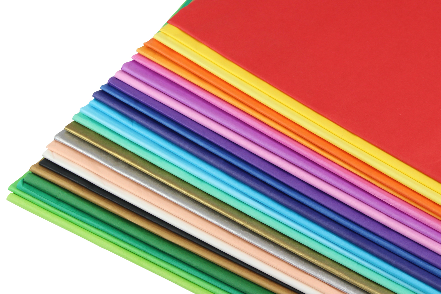 Papier de Soie Coloré-18 Couleurs-Papier de Soie Arc-en-Ciel