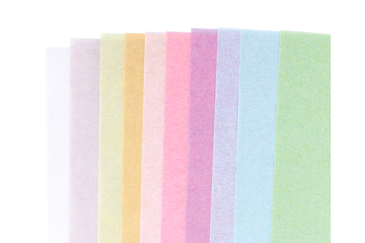 Papier de soie pastel - 10 feuilles assorties - Papiers Unis - 10