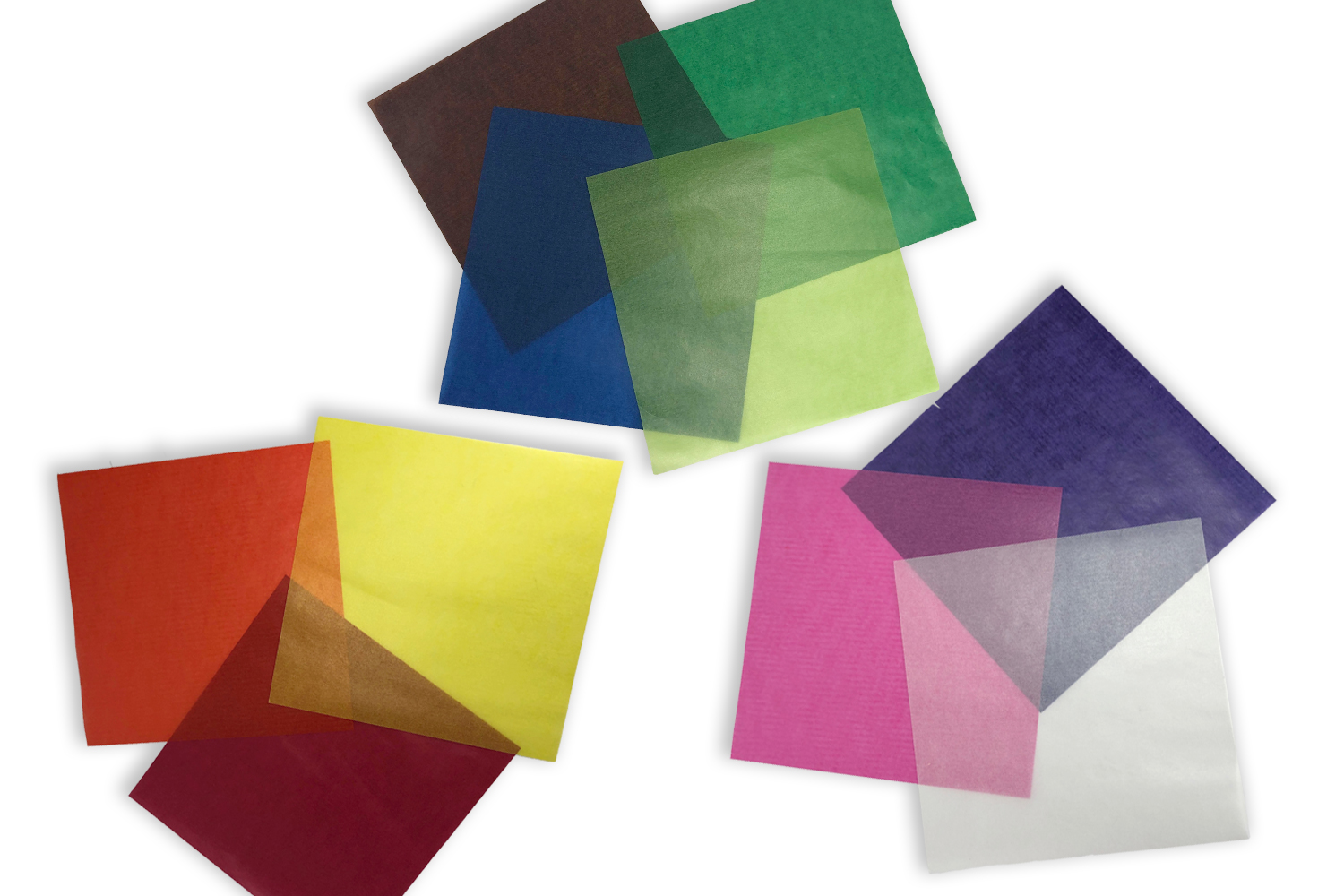 10 feuilles de papier transparent extrêmement résistant coloris