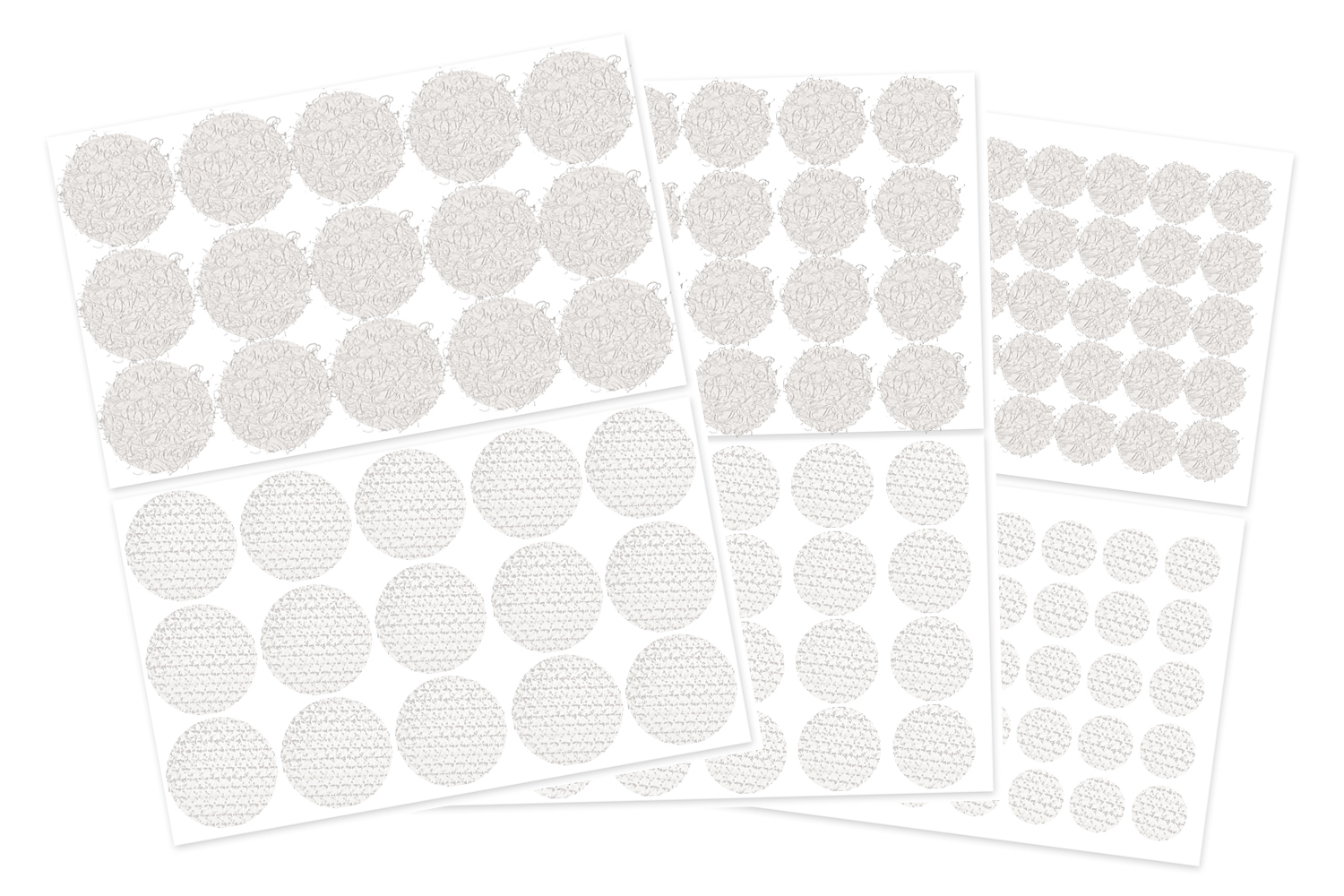 Pastilles 37 mm étiquettes autocollantes pour rond 4 cm dés et