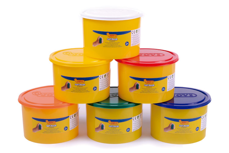 Pâtes à modeler (dès 2 ans) - 6 pots de 460 gr - Pâtes à modeler bébé - 10  Doigts