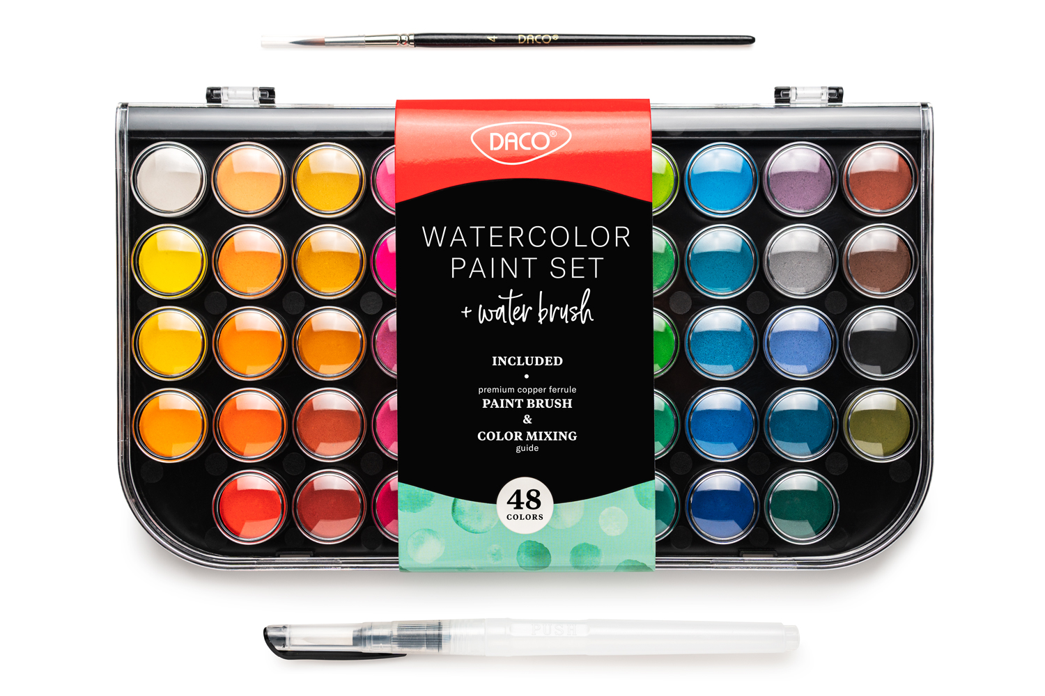 Kit De Peinture A l'eau Enfant Aquarelle 12 Pastilles couleurs