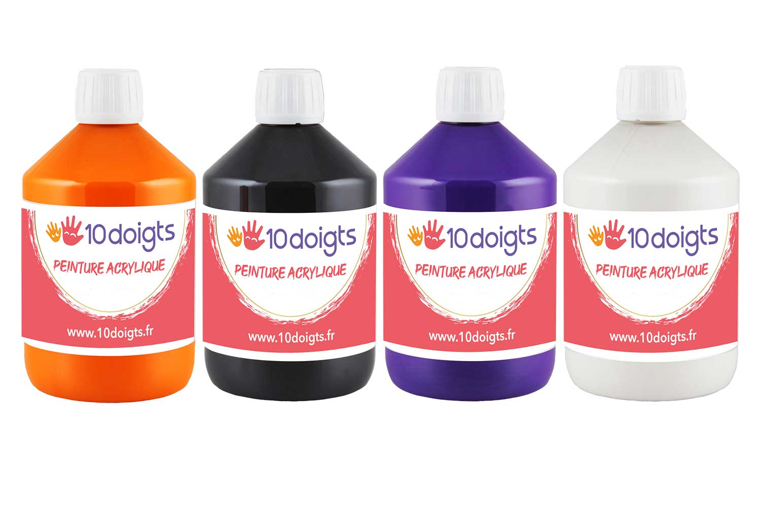 Peinture acrylique 10 Doigts - 500 ml - Peinture acrylique 10